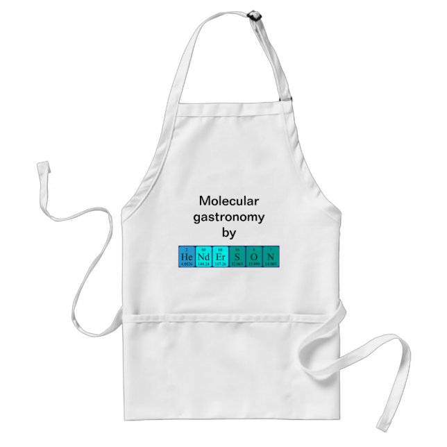 Henderson periodic table name apron (Front)