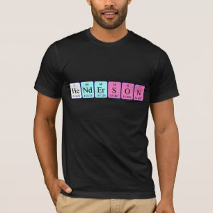 Henderson periodic table name shirt