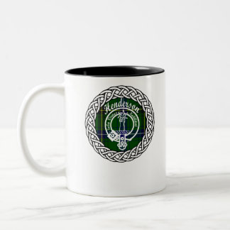 Henderson surname Scottish Clan tartancrest Two-Tone Coffee Mug