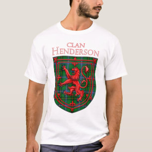 Henderson Tartan Scottish Plaid Lion Rampant T-Shirt