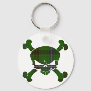 Henderson Tartan Skull No Banner Keychain