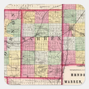 Henderson, Warren, Knox counties Square Sticker