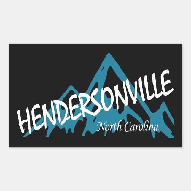 Hendersonville North Carolina Mountains Sticker (Front)