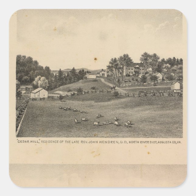 Hendren residences square sticker (Front)