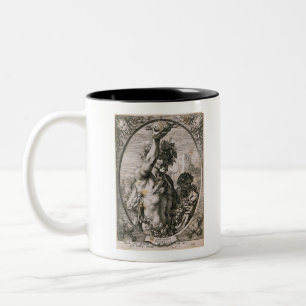 Hendrick Goltzius Bacchus God of Wine Two-Tone Coffee Mug