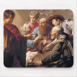 Hendrick Terbrugghen- The Calling of St. Matthew Mouse Pad