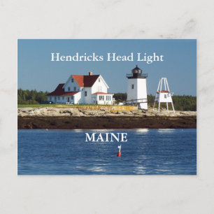 Hendricks Head Light, carte postale Maine