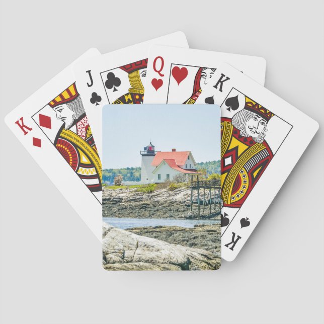 Hendricks Head Lighthouse Maine Playing Cards (Back)