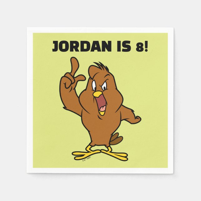 Henery Hawk Yelling Napkin (Front)