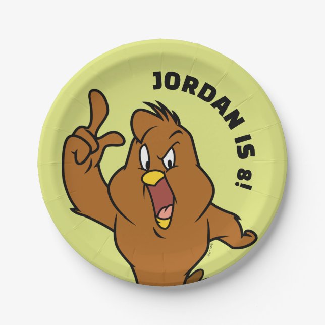 Henery Hawk Yelling Paper Plate (Front)
