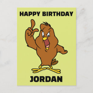 Henery Hawk Yelling Postcard