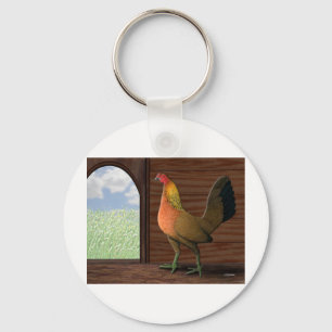 Henhouse View Keychain