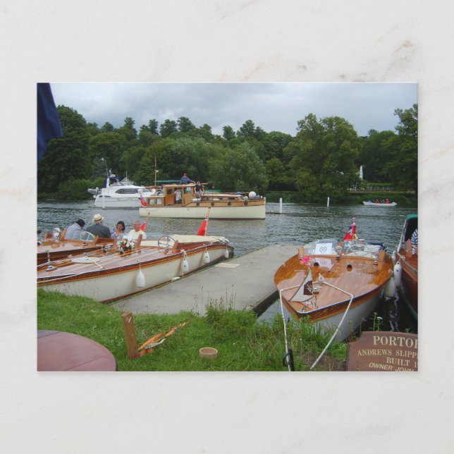 Henley on Thames, Classic Motorboats Postcard (Front)