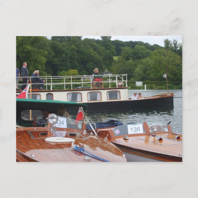 Henley on Thames, Traditional boat Postcard (Front)