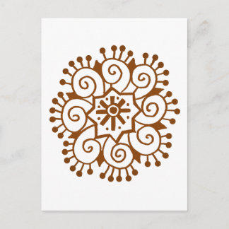 Henna Circle Postcard