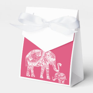 Henna Elephant - Indian Inspiration Favor Box