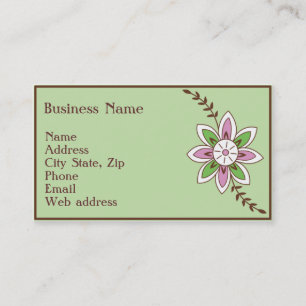 Henna Flower Business Card