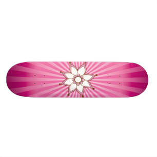 Henna Flower Sunburst Skateboard