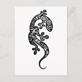 Henna Gecko By Cynthia McDonald Postcard