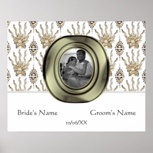 Henna Hand (Golden) (Wedding) Banner Poster