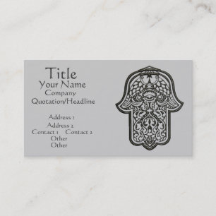 Henna Hand of Hamsa (Original) Business Card
