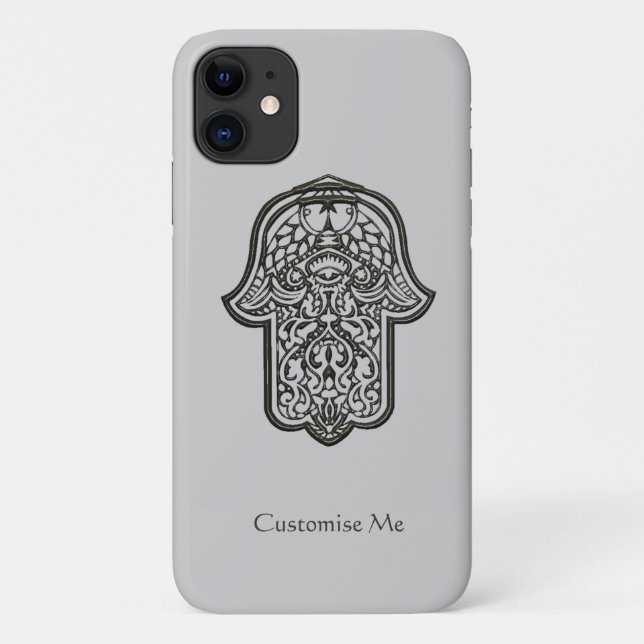 Henna Hand of Hamsa (Original) iPhone Case (Back)