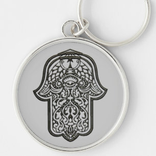 Henna Hand of Hamsa (Original) Keychain