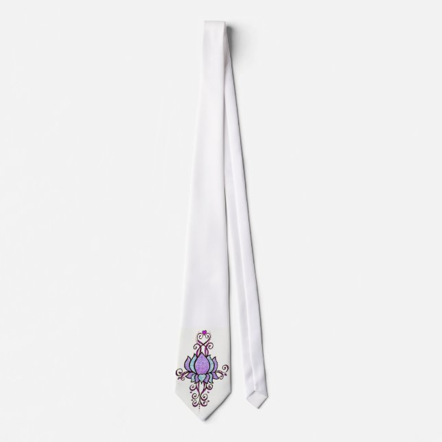 Henna lotus flower Tie (Front)