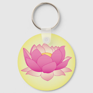 Henna Lotus Keychain