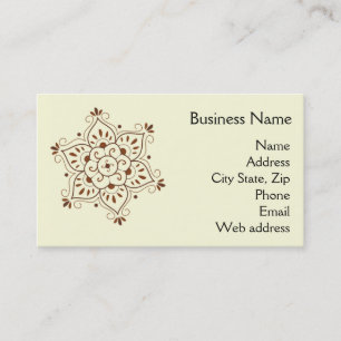 Henna Mandala Business Card