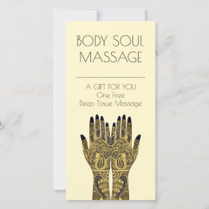 Henna Mehndi Hands Design Gift Certificate Card