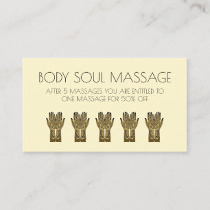 Henna Mehndi Hands Design Loyalty Card