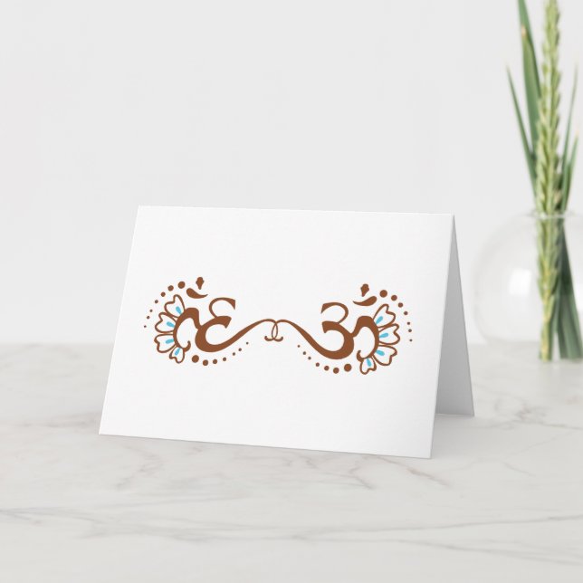 Henna Om Double Card (Front)