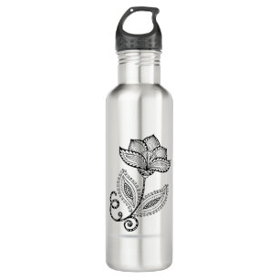 Henna Paisley Mehndi Doodles 710 Ml Water Bottle