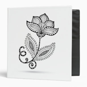 Henna Paisley Mehndi Doodles Binder