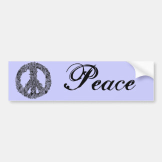 Henna Peace Sign Bumper Sticker