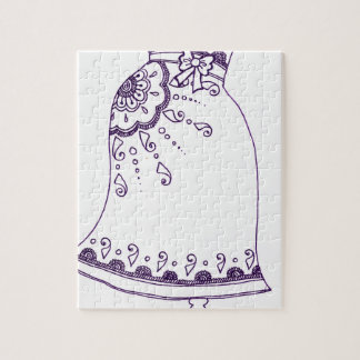 Henna pregnant  Belly Jigsaw Puzzle