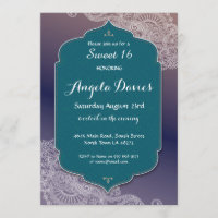 Henna Style Jewel Sweet 16 Birthday Party 16th