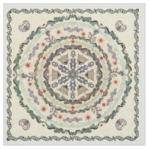 Henna Style Mandala Fabric