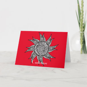 Henna-style Sun Tattoo Thunder_Cove Card