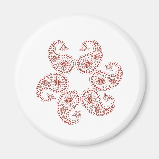 Henna Tattoo Merchandize Magnet (Front)