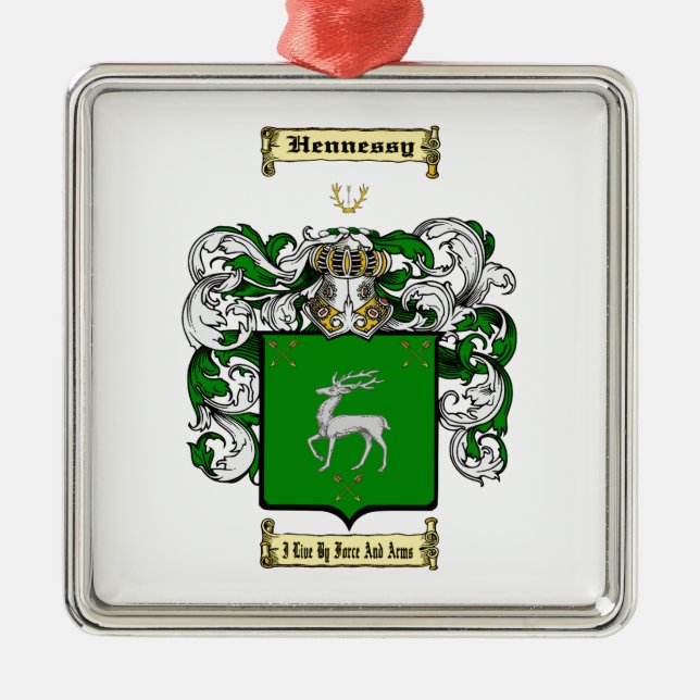 Hennessy Metal Ornament (Front)