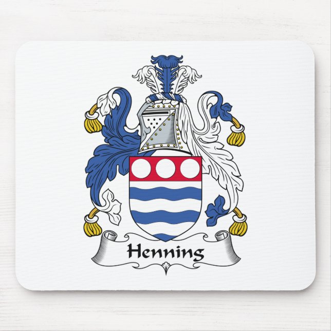 Henning Family Crest Mouse Pad (Front)