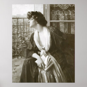 Henri Alphonse Barnoin, Distraite Vintage Poster
