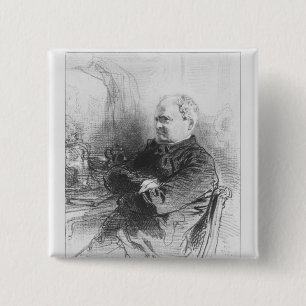 Henri Bonaventure Monnier 2 Inch Square Button