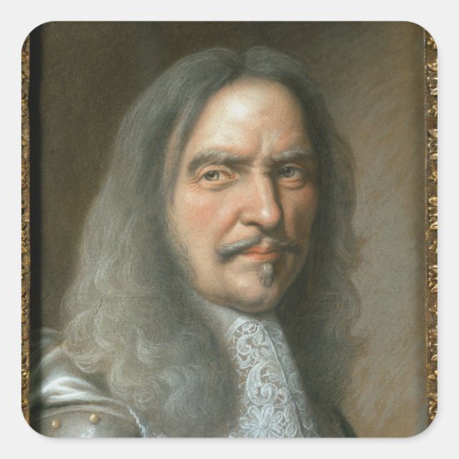 Henri de La Tour d'Auvergne  Vicomte de Turenne Square Sticker (Front)