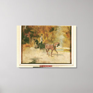 Henri de Toulouse-Lautrec   A Dog-Cart Canvas Print