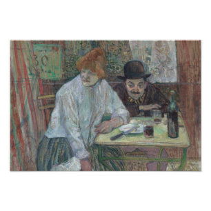 Henri de Toulouse-Lautrec - At the Cafe La Mie Photo Print