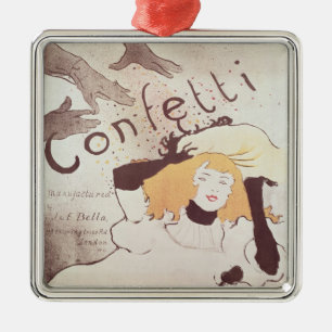 Henri de Toulouse-Lautrec Confetti, 1893 Metal Ornament