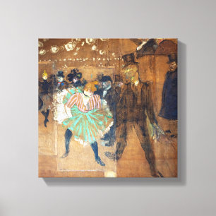 Henri de Toulouse-Lautrec - Dance at the Rouge Canvas Print